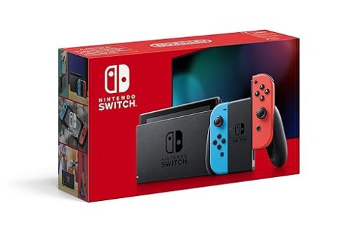 Renewed Nintendo Switch Neon Red and Neon Blue Console for Sale