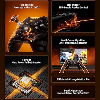 Wireless Game Controllers for Switch PC iOS Android Motion Control 2 Wireless Game Controllers for Switch PC iOS Android Motion Control - Image 2