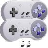 2 Pack Wireless SNES Switch Online Controller with USB Receiver