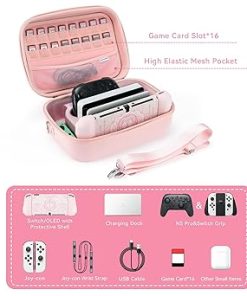 GeekShare Large Switch Carrying Case with 16 Game Card Slots 2