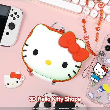 Hello Kitty Cartridge Case for Nintendo Switch and Thumb Grips 2 Hello Kitty Cartridge Case for Nintendo Switch and Thumb Grips - Image 2