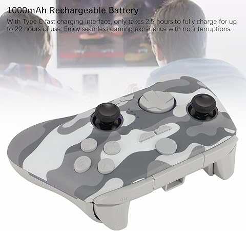 Dpofirs Dual Hall Game Controller with RGB LED Lighting for PC 2 Dpofirs Dual Hall Game Controller with RGB LED Lighting for PC - Image 2