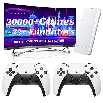 Hikonia Retro Game Console 20000 Games Plug Play 4K HDMI Dual Controllers Hikonia Retro Game Console 20000 Games Plug Play 4K HDMI Dual Controllers
