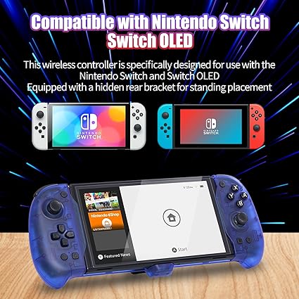 Switch OLED Controller Grip with Gravity Induction and Double Motor Vibration 2 Switch OLED Controller Grip with Gravity Induction and Double Motor Vibration - Image 2