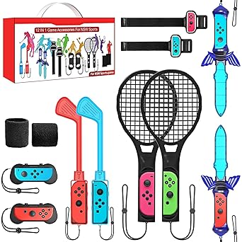 2024 Nintendo Switch Sports Accessories Bundle 12-in-1 Family Kit 2024 Nintendo Switch Sports Accessories Bundle 12-in-1 Family Kit