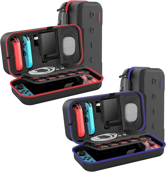 Nintendo Switch OLED Carrying Case Red and Blue Compatible Model Nintendo Switch OLED Carrying Case Red and Blue Compatible Model