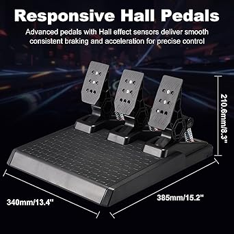 NBCP Xbox One Racing Wheel 900° Rotation with Hall Effect Pedals 2 NBCP Xbox One Racing Wheel 900° Rotation with Hall Effect Pedals - Image 2