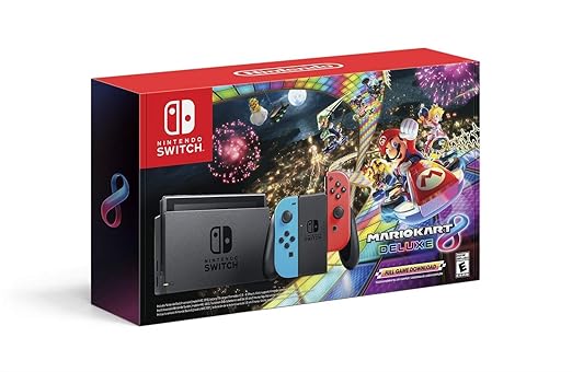 Nintendo Switch Neon Blue Red Joy-Con Mario Kart 8 Deluxe Renewed 2 Nintendo Switch Neon Blue Red Joy-Con Mario Kart 8 Deluxe Renewed - Image 2