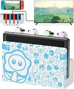 Nintendo Switch Docking Station Charger with 7 LED Colors and USB Nintendo Switch Docking Station Charger with 7 LED Colors and USB