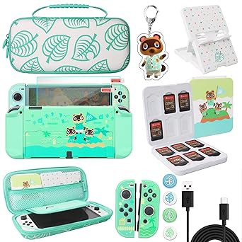 TIKOdirect Case for Nintendo Switch OLED with Thumb Grips and Protectors TIKOdirect Case for Nintendo Switch OLED with Thumb Grips and Protectors