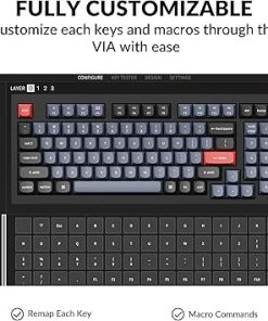 Keychron Q5 Wired Mechanical Keyboard 96% QMK VIA Hot-swappable Black 2 Keychron Q5 Wired Mechanical Keyboard 96% QMK VIA Hot-swappable Black 2