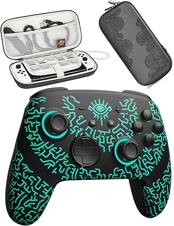 Wireless FUNLAB Luminous Switch Controller with Portable Game Case Wireless FUNLAB Luminous Switch Controller with Portable Game Case