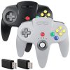 2 Pack Wireless Switch N64 Controller USB Dongle for PC Mac Raspberry Pi