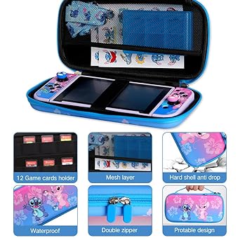 Nintendo Switch OLED Carrying Case and 10 in 1 Accessories Bundle 2 Nintendo Switch OLED Carrying Case and 10 in 1 Accessories Bundle - Image 2