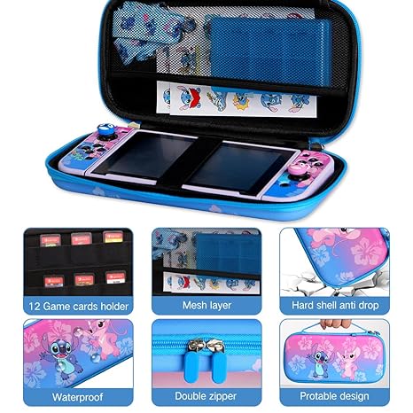 PerfectSight Switch Carrying Case with 10 Accessories for Nintendo Switch 2 PerfectSight Switch Carrying Case with 10 Accessories for Nintendo Switch - Image 2