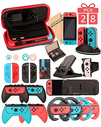 Nintendo Switch Family Bundle Accessories with Carry Case and Grips Nintendo Switch Family Bundle Accessories with Carry Case and Grips