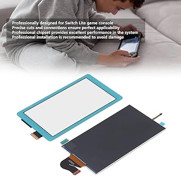 LCD Screen and Digitizer Replacement for Switch Lite Gamepad Blue 2 LCD Screen and Digitizer Replacement for Switch Lite Gamepad Blue - Image 2