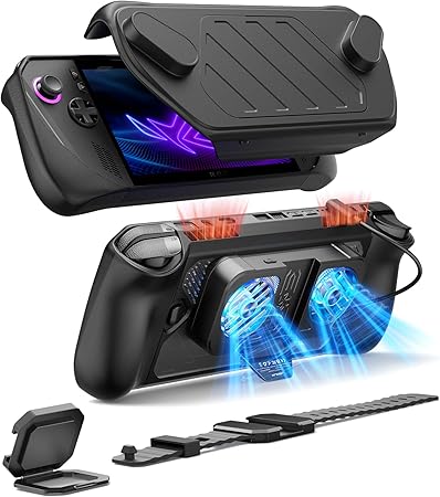 ASUS ROG Ally X ModCase with Cooling Fan and Protective Accessories ASUS ROG Ally X ModCase with Cooling Fan and Protective Accessories