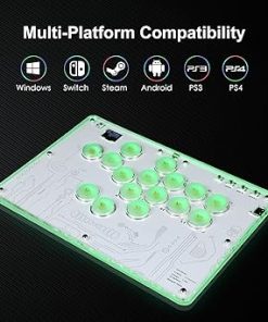 Leverless Arcade Stick 16 Keys Controller for PC PS4 PS5 Switch Steam 2 Leverless Arcade Stick 16 Keys Controller for PC PS4 PS5 Switch Steam 2