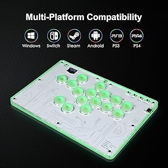 Leverless Arcade Stick 16 Keys Controller for PC PS4 PS5 Switch Steam 2 Leverless Arcade Stick 16 Keys Controller for PC PS4 PS5 Switch Steam - Image 2
