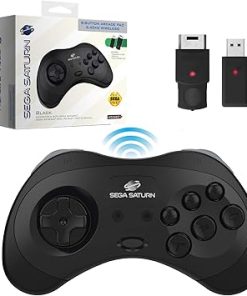 Retro-Bit Sega Saturn 2.4 GHz Wireless Controller with Storage Case Retro-Bit Sega Saturn 2.4 GHz Wireless Controller with Storage Case