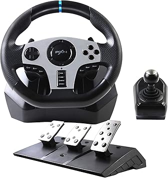 PXN V9 Racing Wheel for PC PS4 Xbox One Switch with Pedals and Shifter PXN V9 Racing Wheel for PC PS4 Xbox One Switch with Pedals and Shifter
