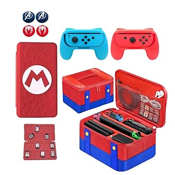 8 Piece Accessories Set for Nintendo Switch OLED Lite Storage Case 8 Piece Accessories Set for Nintendo Switch OLED Lite Storage Case