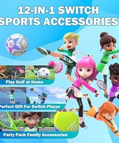 2024 Nintendo Switch Sports Accessories Bundle 12-in-1 Family Kit 2 2024 Nintendo Switch Sports Accessories Bundle 12-in-1 Family Kit 2