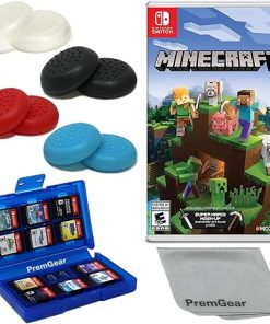 Minecraft for Nintendo Switch US Version with Thumb Grips and Holder Minecraft for Nintendo Switch US Version with Thumb Grips and Holder