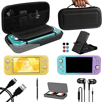 Nintendo Switch Lite 9-in-1 Accessories Bundle Carrying Case and More Nintendo Switch Lite 9-in-1 Accessories Bundle Carrying Case and More