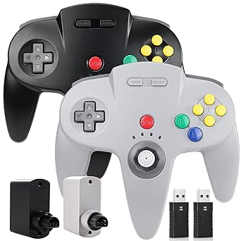 2 Pack Wireless N64 Switch Online Controller with 2.4GHz USB Receivers 2 Pack Wireless N64 Switch Online Controller with 2.4GHz USB Receivers