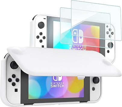 ProCase Nintendo Switch OLED Flip Cover and Screen Protectors Bundle 2 ProCase Nintendo Switch OLED Flip Cover and Screen Protectors Bundle - Image 2