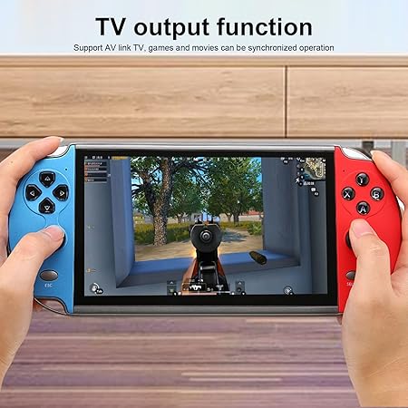 X12 Plus 7 Inch Handheld Game Console with 1000 Built-In Games 2 X12 Plus 7 Inch Handheld Game Console with 1000 Built-In Games - Image 2