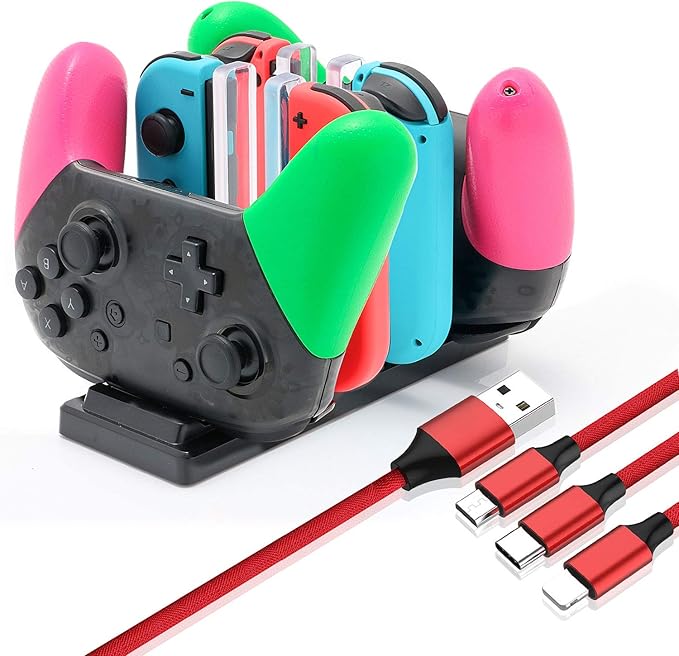 Fast Charger for Nintendo Switch Controller Dock and Charger 2 Fast Charger for Nintendo Switch Controller Dock and Charger - Image 2