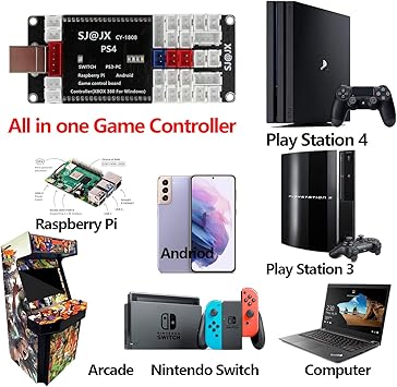 SJX Arcade Game Controller Encoder DIY Code Board for PS4 Switch PC 2 SJX Arcade Game Controller Encoder DIY Code Board for PS4 Switch PC - Image 2