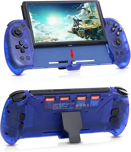 Switch OLED Controller Grip with Gravity Induction and Double Motor Vibration Switch OLED Controller Grip with Gravity Induction and Double Motor Vibration