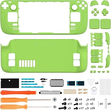 eXtremeRate Custom Faceplate Shell for Steam Deck LCD Green Replacement 2 eXtremeRate Custom Faceplate Shell for Steam Deck LCD Green Replacement - Image 2