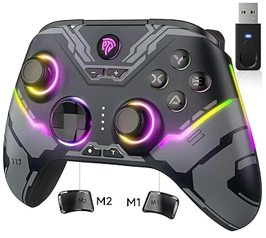 EasySMX X15 Wireless PC Controller with Hall Joysticks and RGB Lighting EasySMX X15 Wireless PC Controller with Hall Joysticks and RGB Lighting