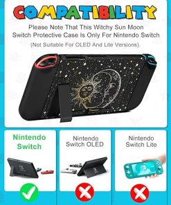 9in1 Sun Moon Witchy Switch Case Bundle for Nintendo Switch Accessories 2