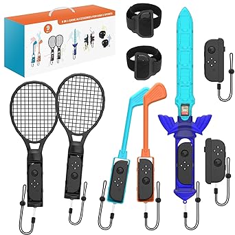 Nintendo Switch 2 Sports Accessories Bundle with Rackets and Straps Nintendo Switch 2 Sports Accessories Bundle with Rackets and Straps