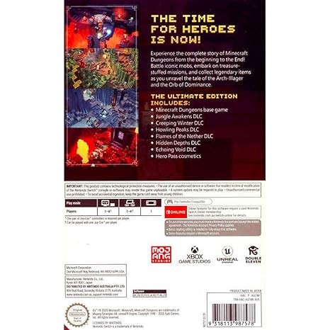 NINTENDO SWITCH Minecraft Dungeons (Ultimate Edition) – For Nintendo Switch 2 NINTENDO SWITCH Minecraft Dungeons (Ultimate Edition) - For Nintendo Switch - Image 2