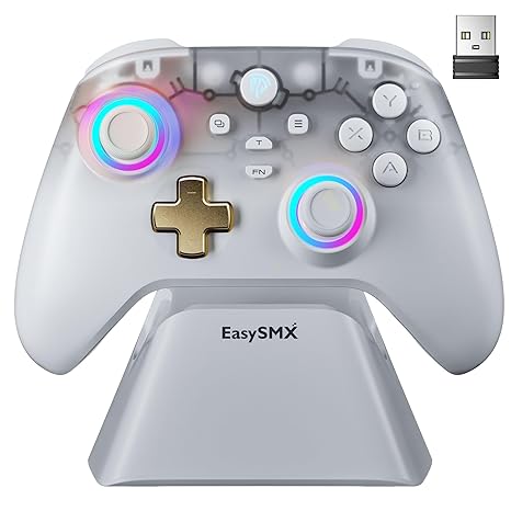 EasySMX D05 Wireless Gaming Controller with Charging Dock for PC Switch Android EasySMX D05 Wireless Gaming Controller with Charging Dock for PC Switch Android