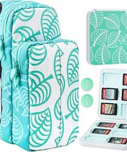 Travel Bag for Nintendo Switch OLED Lite with Animal Crossing Design Travel Bag for Nintendo Switch OLED Lite with Animal Crossing Design