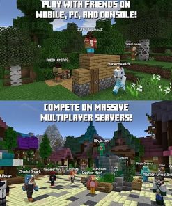 Minecraft for Nintendo Switch US Version with Thumb Grips and Holder 2 Minecraft for Nintendo Switch US Version with Thumb Grips and Holder 2