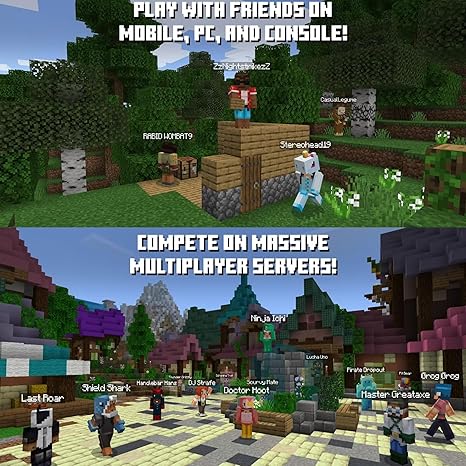 Minecraft for Nintendo Switch US Version with Thumb Grips and Holder 2 Minecraft for Nintendo Switch US Version with Thumb Grips and Holder - Image 2