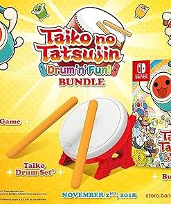 BANDAI NAMCO Entertainment Taiko No Tatsujin: Drum ‘n’ Fun! Bundle – Nintendo Switch BANDAI NAMCO Entertainment Taiko No Tatsujin: Drum ‘n’ Fun! Bundle – Nintendo Switch