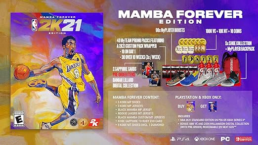 NBA 2K21 Mamba Forever Edition for Nintendo Switch 2 NBA 2K21 Mamba Forever Edition for Nintendo Switch - Image 2