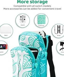 Travel Bag for Nintendo Switch OLED Lite with Animal Crossing Design 2 Travel Bag for Nintendo Switch OLED Lite with Animal Crossing Design 2