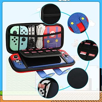 GLDRAM Mario Carrying Case for Nintendo Switch OLED Travel Bag 2 GLDRAM Mario Carrying Case for Nintendo Switch OLED Travel Bag - Image 2