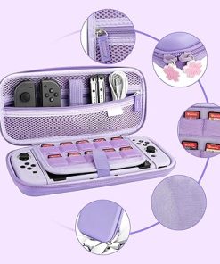 GLDRAM Purple Sakura Carrying Case for Nintendo Switch OLED Bundle 2 GLDRAM Purple Sakura Carrying Case for Nintendo Switch OLED Bundle 2